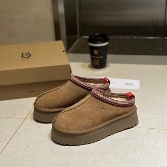 🌰BNIB UGG Tazz chestnut platform slippers - womens - Picture 7 of 7